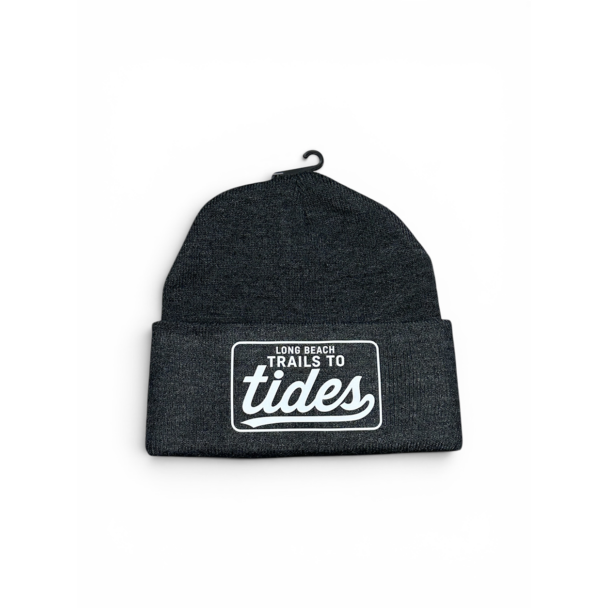 Charcoal Beanie  Trails to Tides Folded Cuff